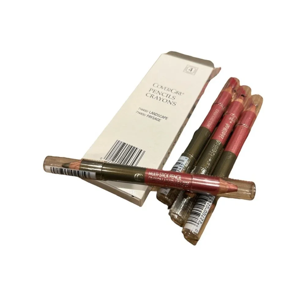 Box Of 4 Sealed Covergirl Duo-Stick Pencil Crayon Landscape/Paysage‎ Multi Use